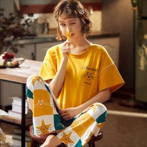 2 COLOR Autumn , Spring , Summer Pajamas/Cute pajamas